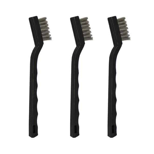 Stainless Steel Mini Wire Brushes (3-Pack)